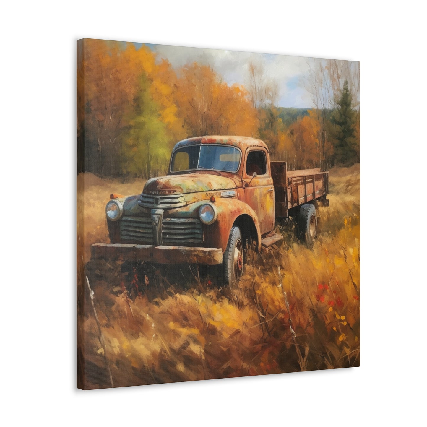 "Fall Farm Rustic Truck" Wall Art - Weave Got Gifts - Unique Gifts You Won’t Find Anywhere Else!