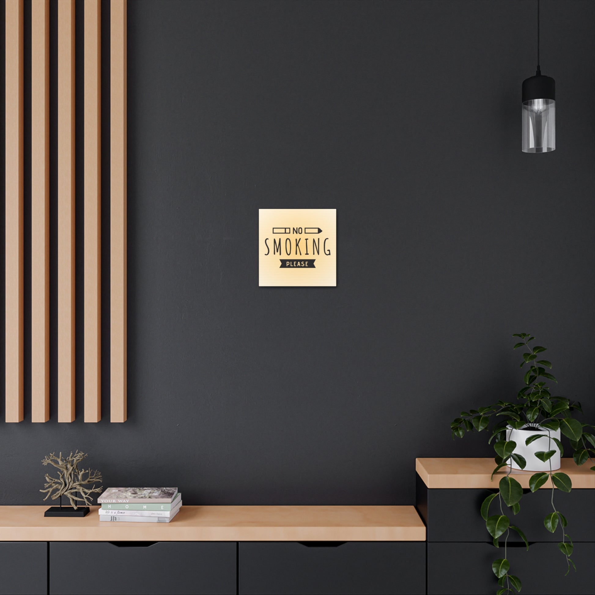 Tobacco-free environment wall art with high-quality design
