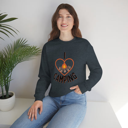 "I Love Camping" Crewneck Sweatshirt - Weave Got Gifts - Unique Gifts You Won’t Find Anywhere Else!