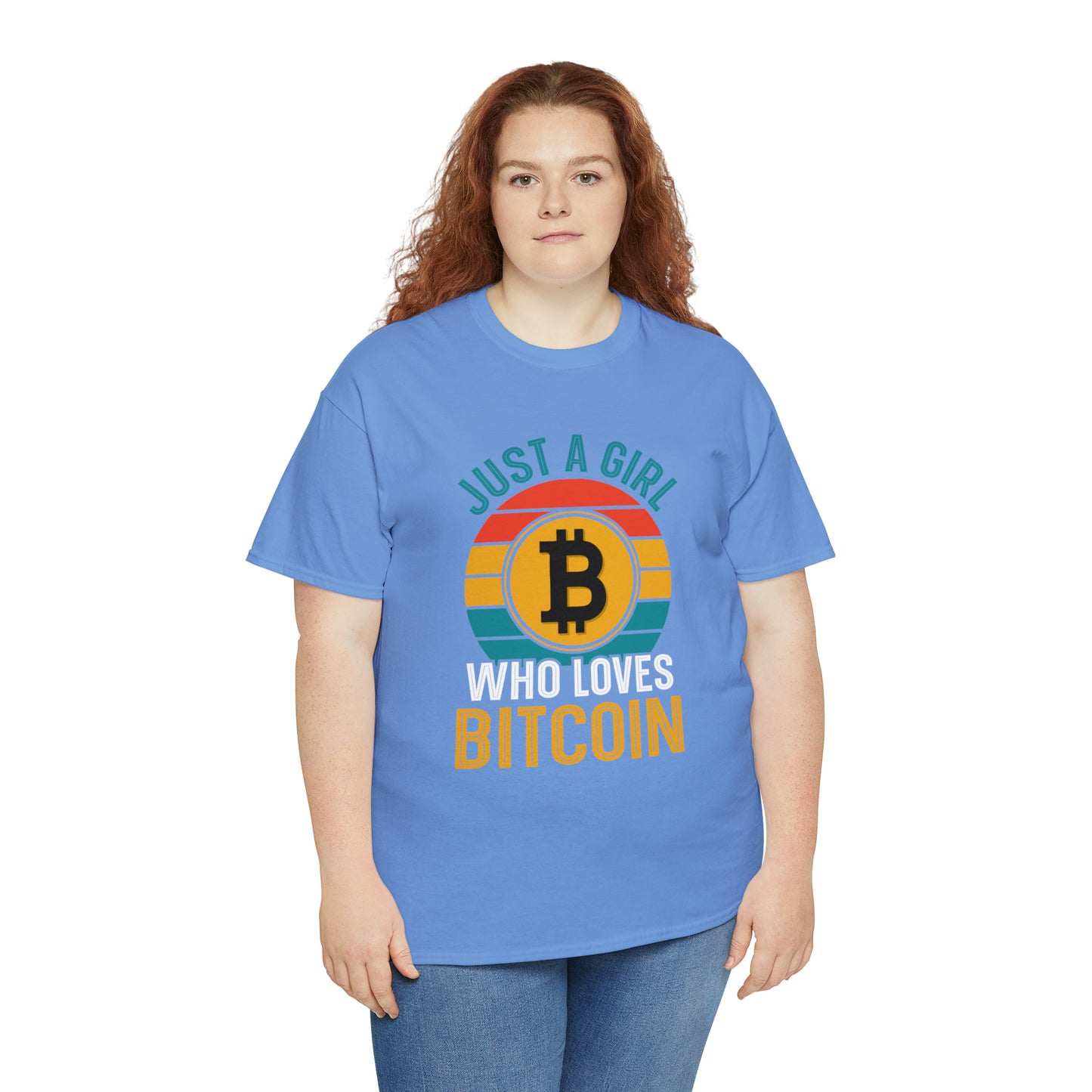 "Just A Girl Who Loves Bitcoin" T-Shirt - Weave Got Gifts - Unique Gifts You Won’t Find Anywhere Else!