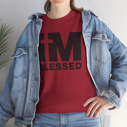 Comfortable cotton Blessed t-shirt for church and daily wear.
