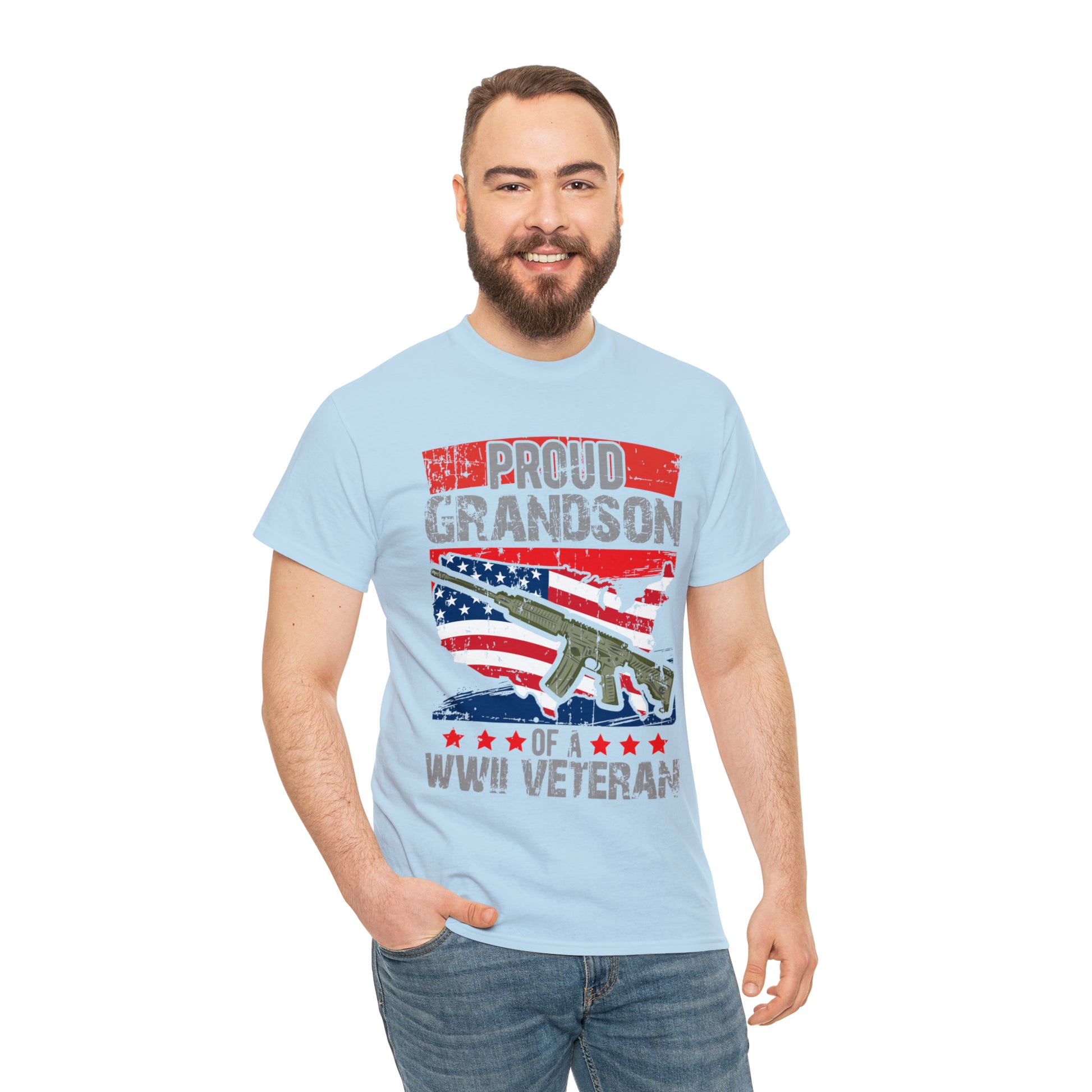 "Grandson Of WW2 Veteran" T-Shirt - Weave Got Gifts - Unique Gifts You Won’t Find Anywhere Else!