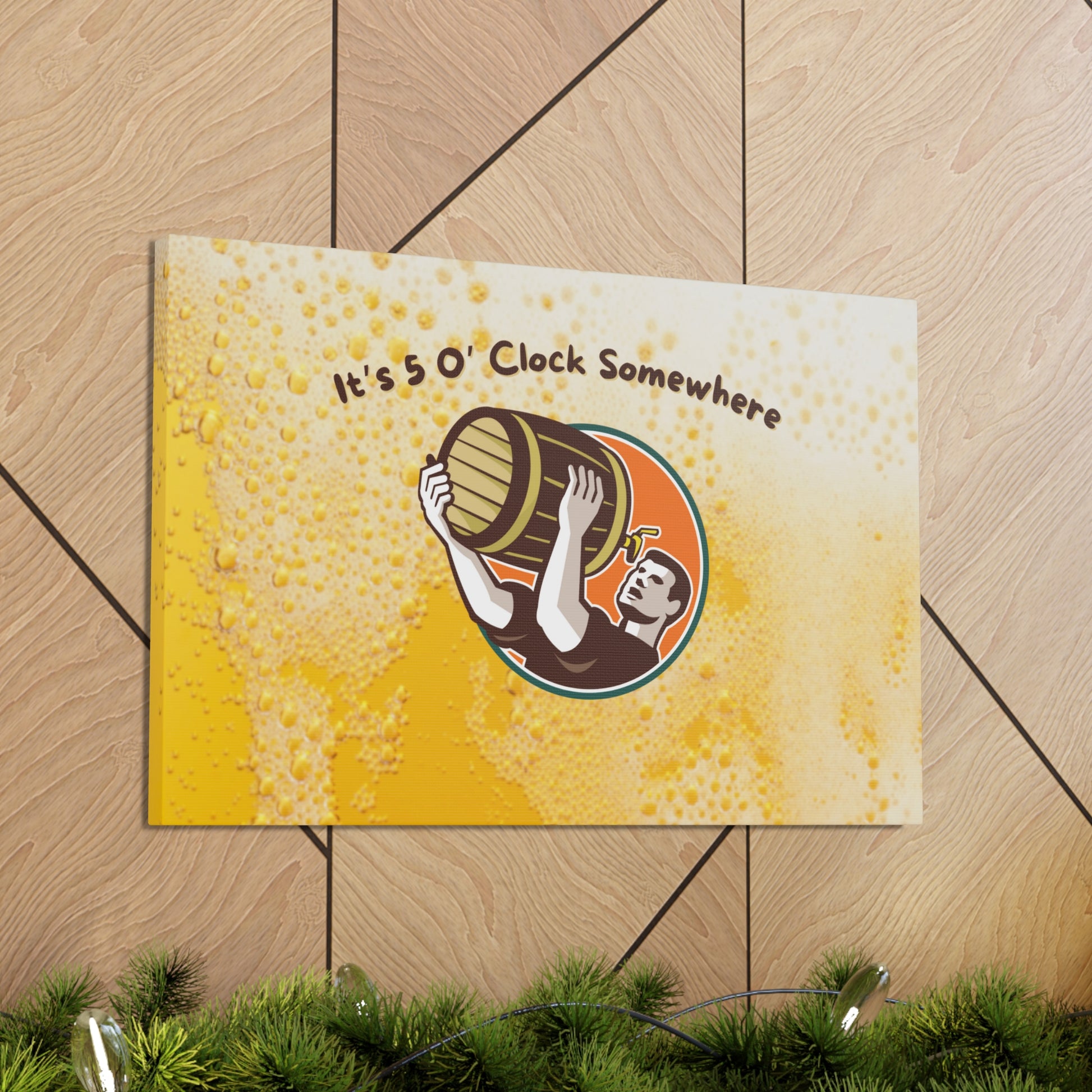 "It's 5 O' Clock Somewhere" Wall Art - Weave Got Gifts - Unique Gifts You Won’t Find Anywhere Else!