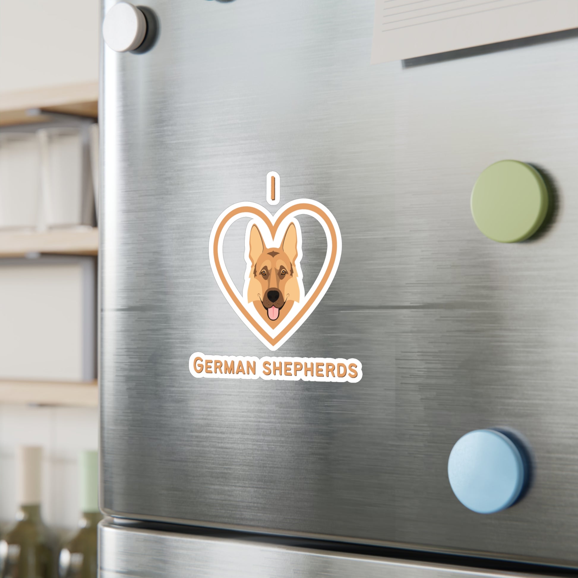 "I Love German Shepherds" Vinyl Decals - Weave Got Gifts - Unique Gifts You Won’t Find Anywhere Else!