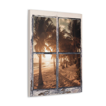 "Palm Tree Beach" Wall Art - Weave Got Gifts - Unique Gifts You Won’t Find Anywhere Else!