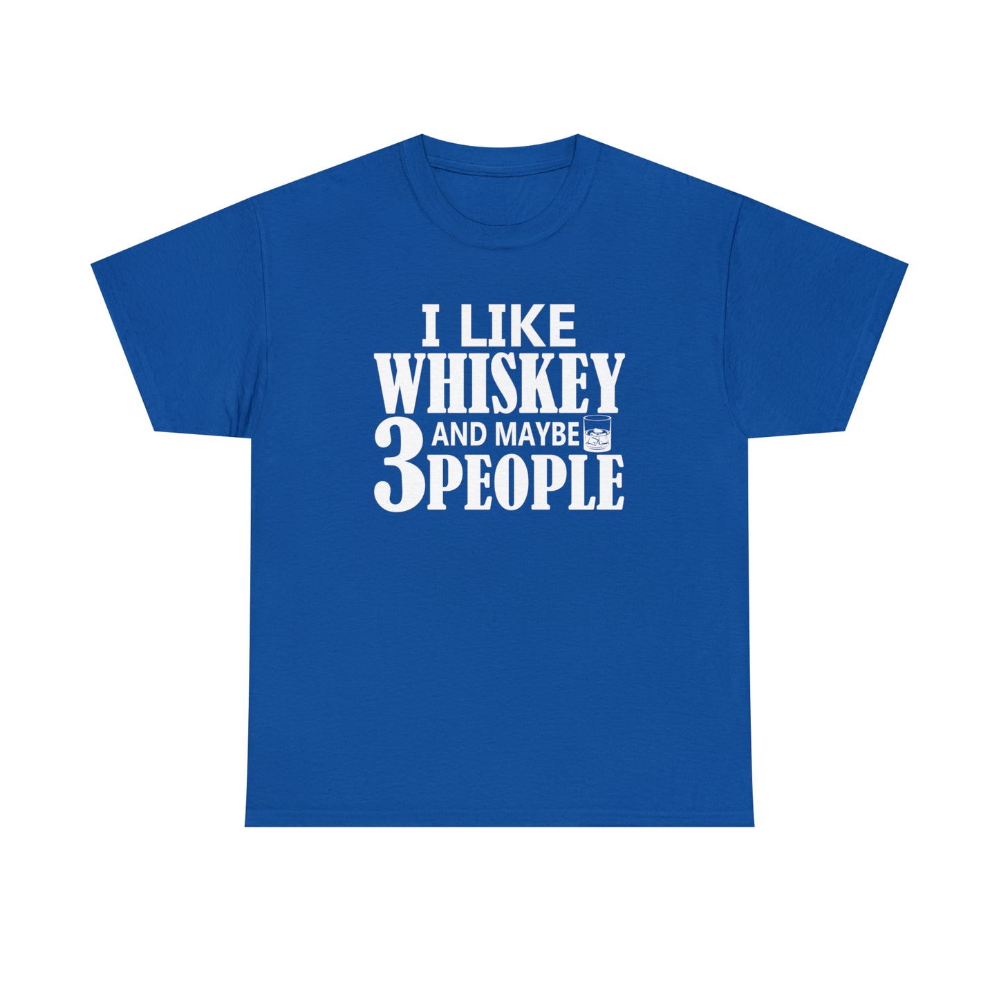 Whiskey humor t-shirt, a great gift for those with selective social preferences.