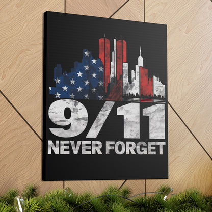 Never Forget 9/11: Canvas Wall Art