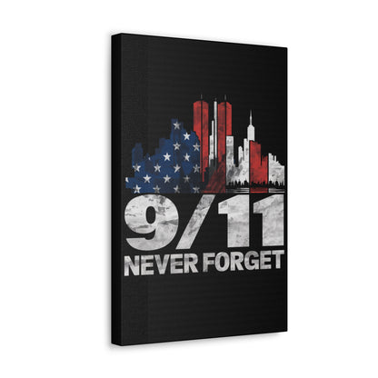 Patriotic 9/11 canvas for memorial spaces
