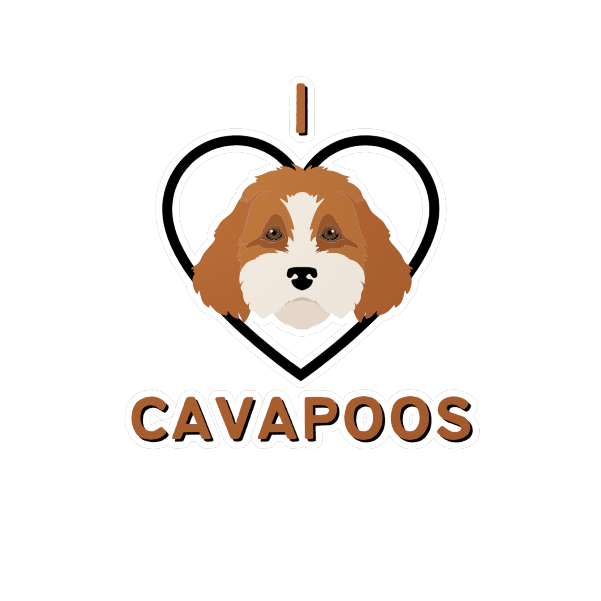 "I Love Cavapoos" Vinyl Decals - Weave Got Gifts - Unique Gifts You Won’t Find Anywhere Else!