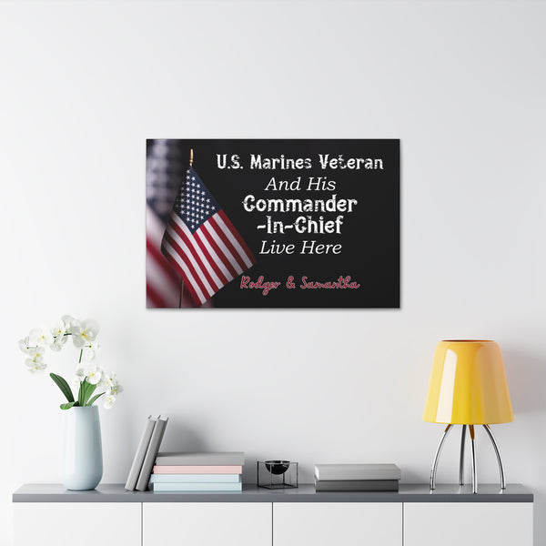 Custom "US Marine Veteran" Wall Art - Weave Got Gifts - Unique Gifts You Won’t Find Anywhere Else!