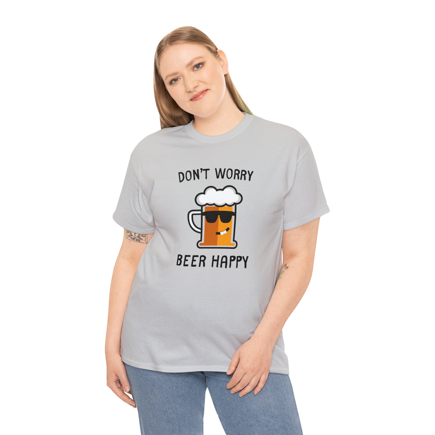 "Don't Worry, Beer Happy" T-Shirt - Weave Got Gifts - Unique Gifts You Won’t Find Anywhere Else!