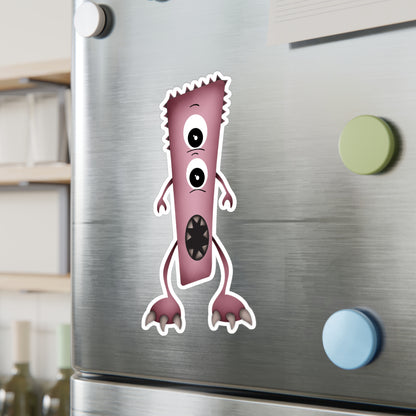 Cute purple monster decal for kids' room
