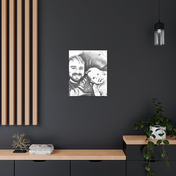 "Daddy & Son Photo" Custom Wall Art - Weave Got Gifts - Unique Gifts You Won’t Find Anywhere Else!