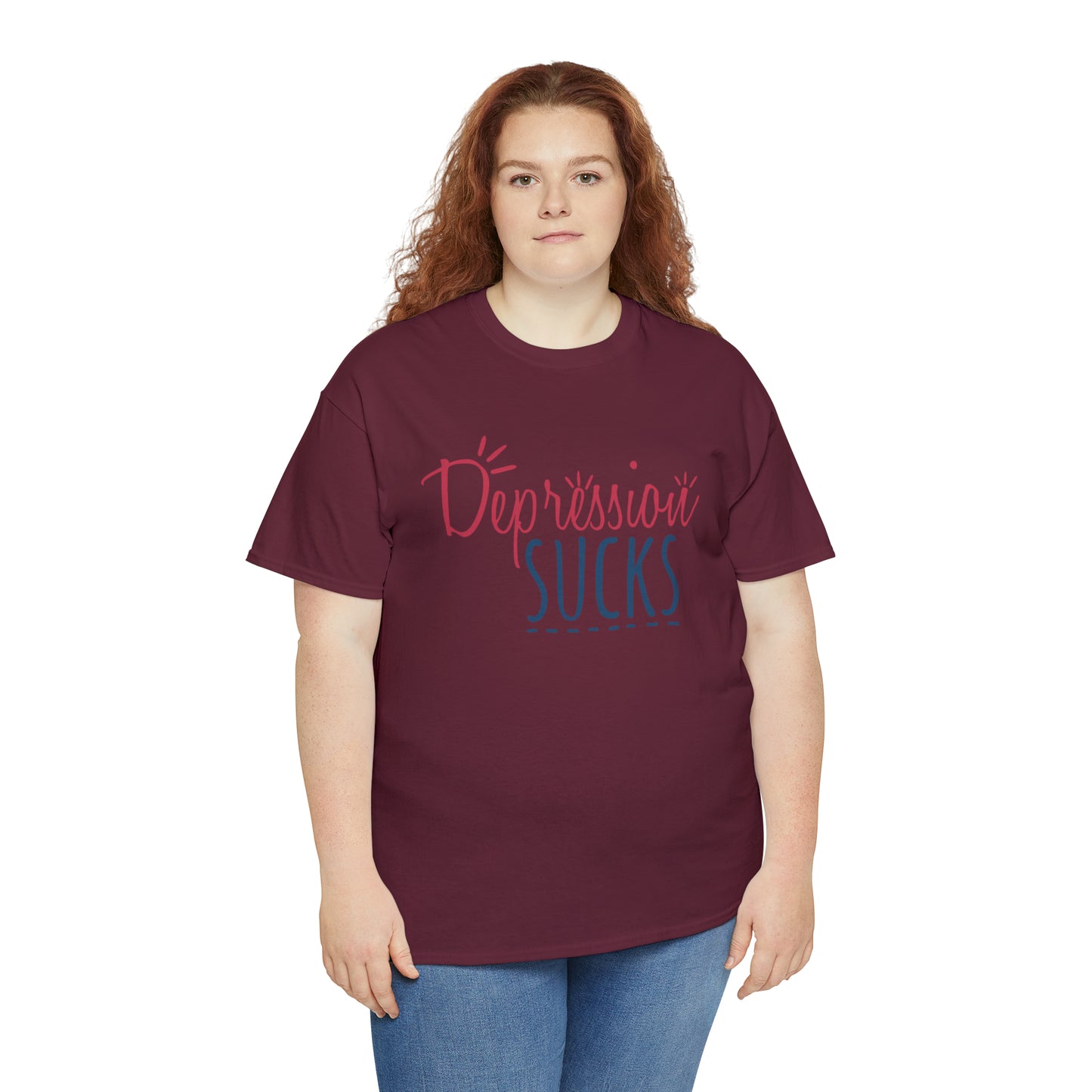 "Depression Sucks" T-Shirt - Weave Got Gifts - Unique Gifts You Won’t Find Anywhere Else!