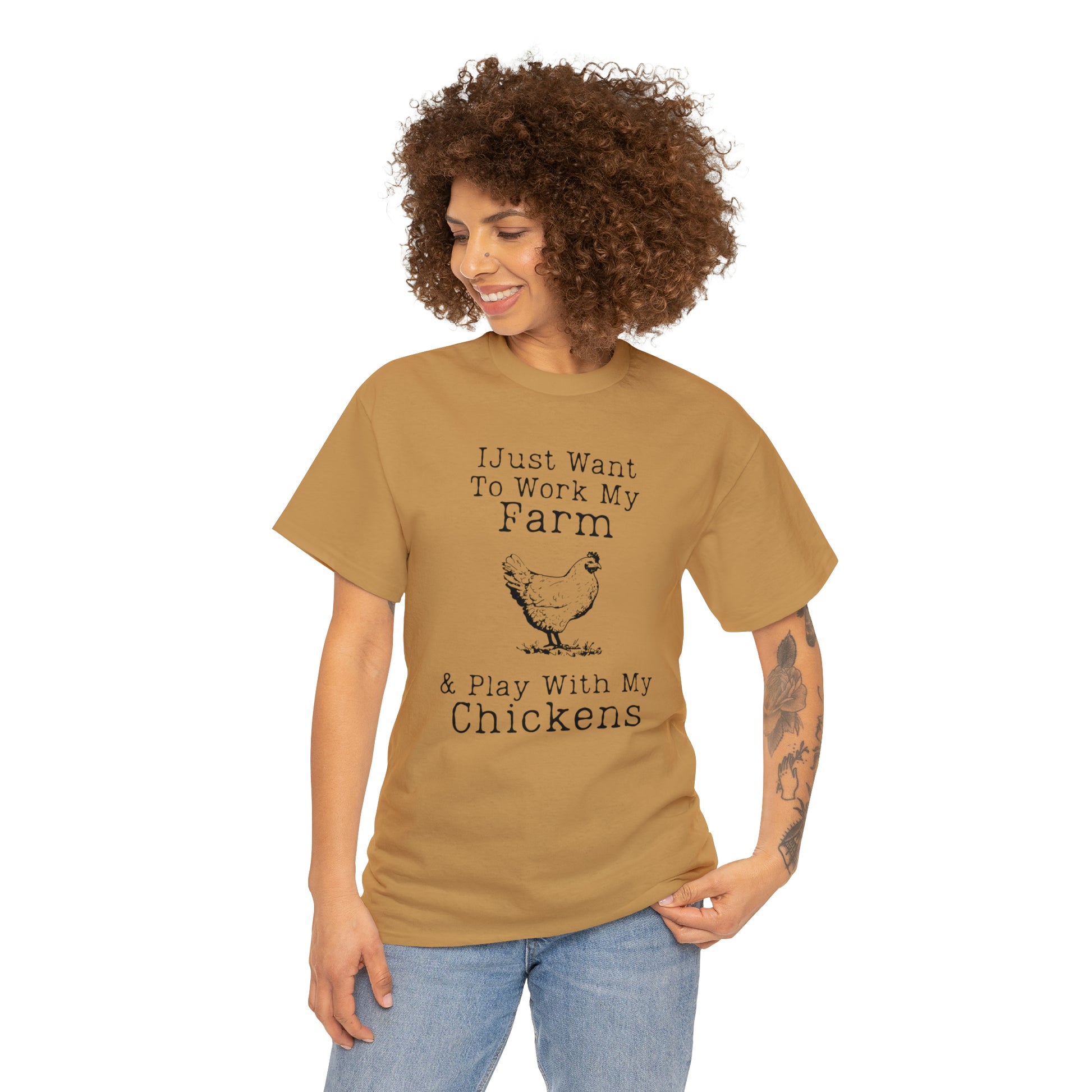 "Farm & Chickens" T-Shirt - Weave Got Gifts - Unique Gifts You Won’t Find Anywhere Else!