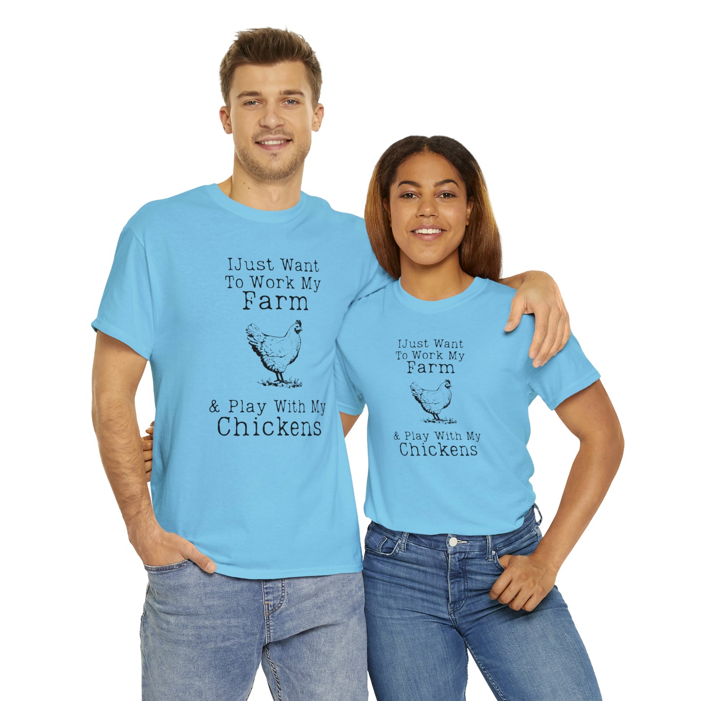 "Farm & Chickens" T-Shirt - Weave Got Gifts - Unique Gifts You Won’t Find Anywhere Else!