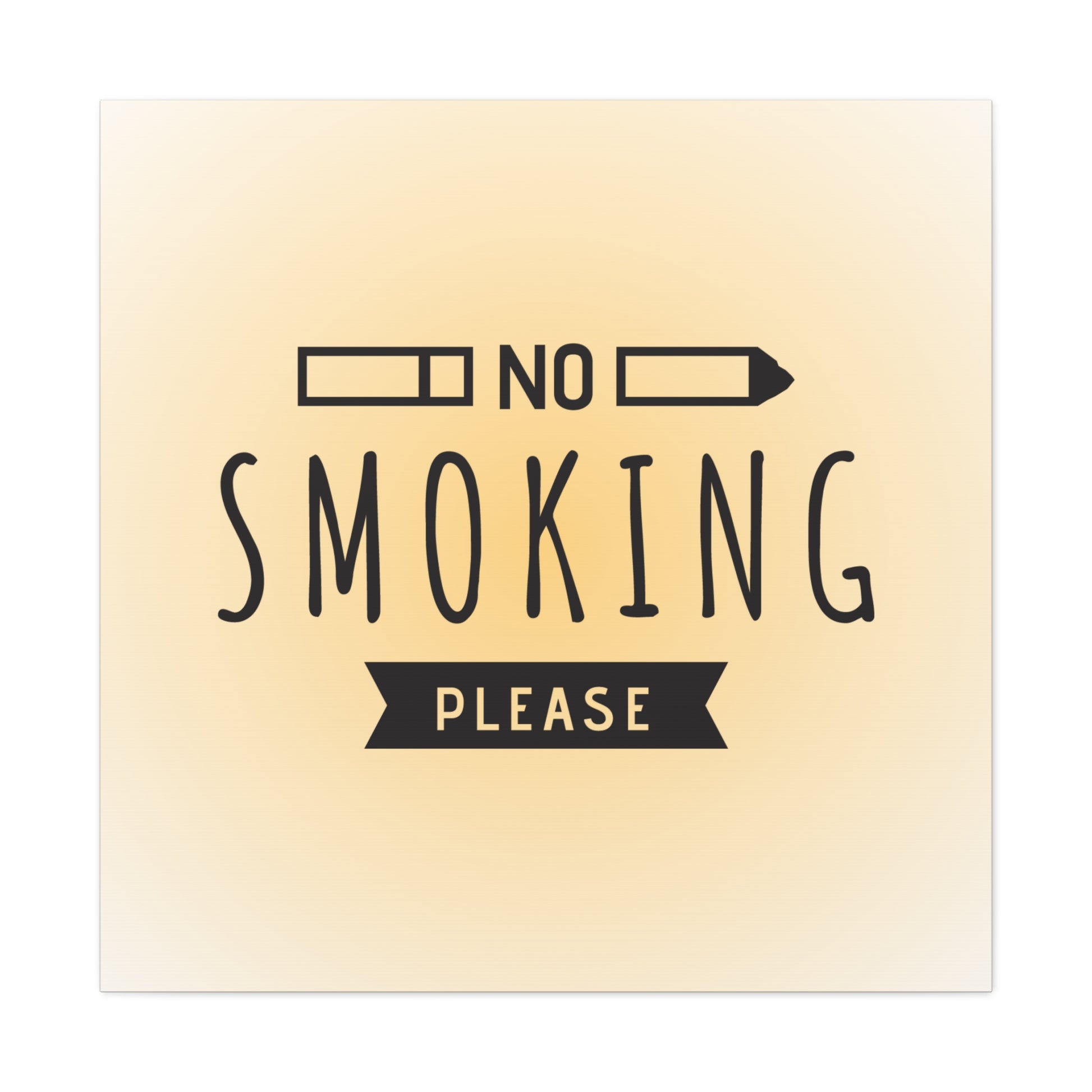 Stylish no smoking sign for modern smoke-free decor
