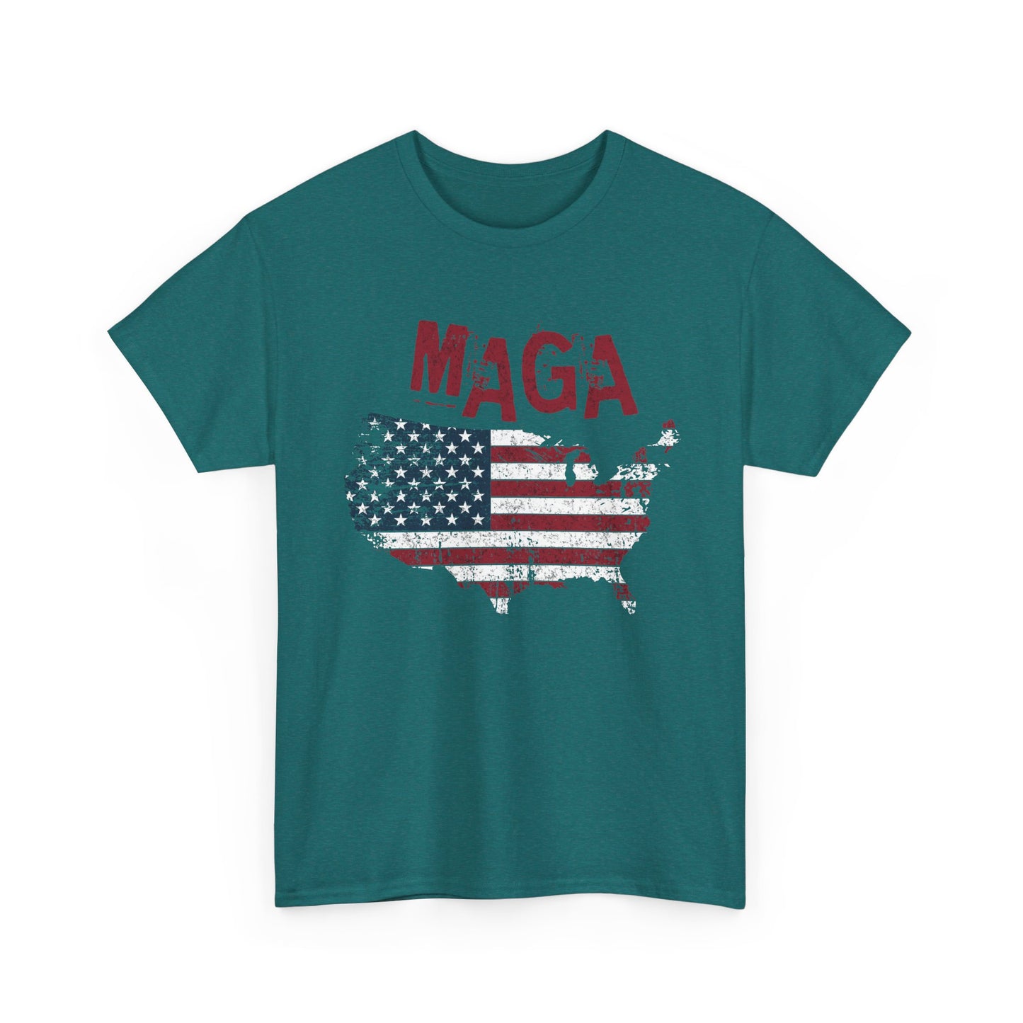 Trump shirt with classic MAGA lettering and USA graphic
