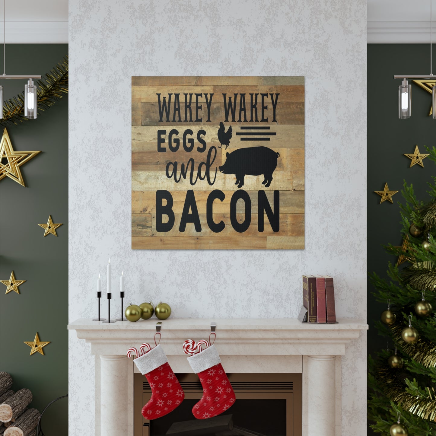 "Wakey Wakey Eggs And Bacon" Wall Art - Weave Got Gifts - Unique Gifts You Won’t Find Anywhere Else!