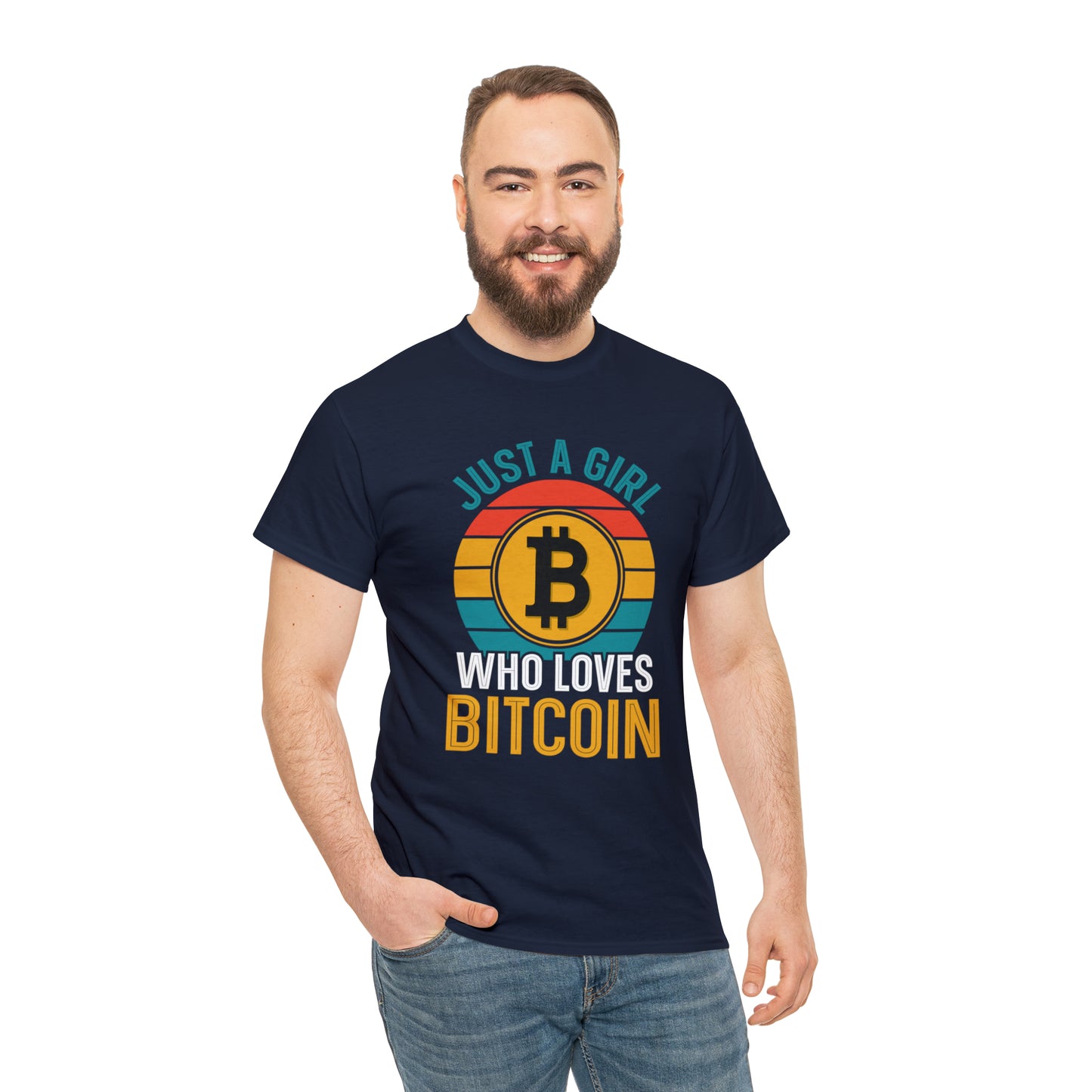 "Just A Girl Who Loves Bitcoin" T-Shirt - Weave Got Gifts - Unique Gifts You Won’t Find Anywhere Else!