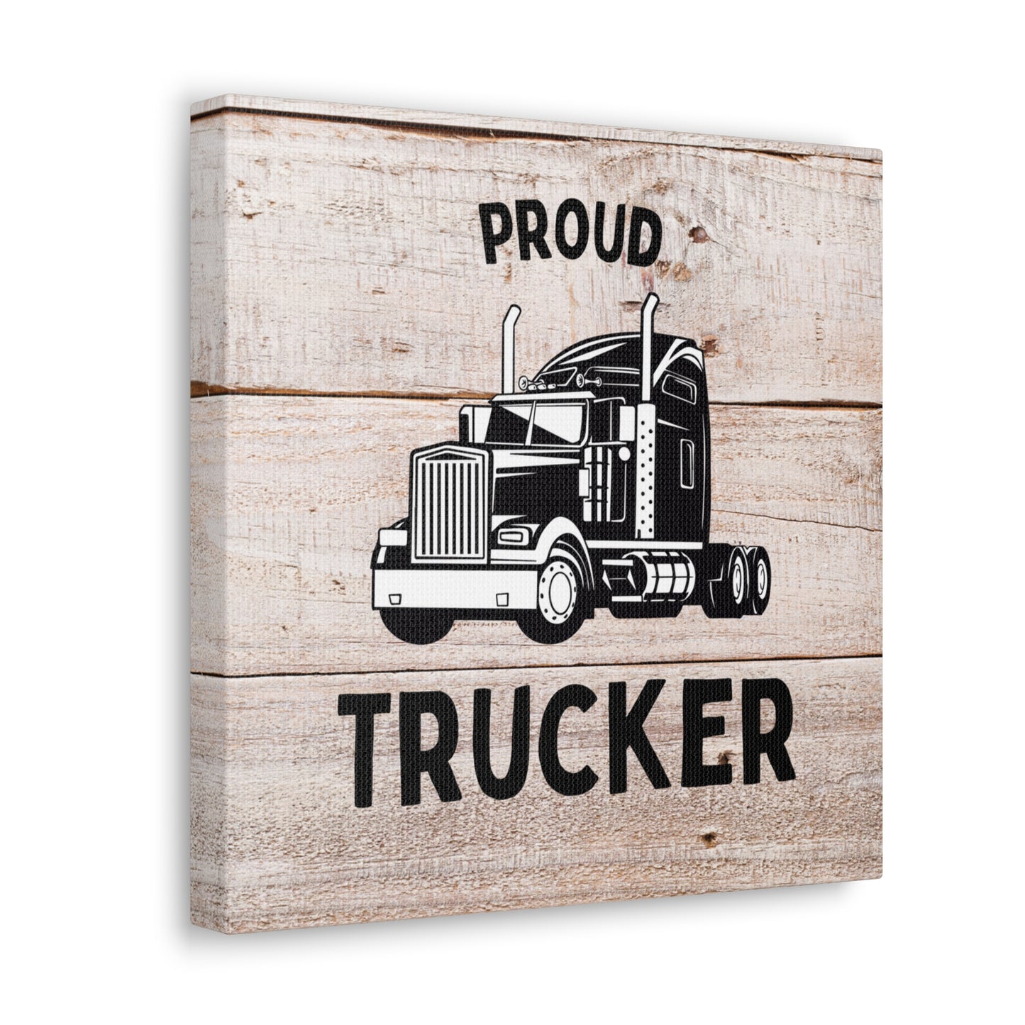 "Proud Trucker" Wall Art - Weave Got Gifts - Unique Gifts You Won’t Find Anywhere Else!