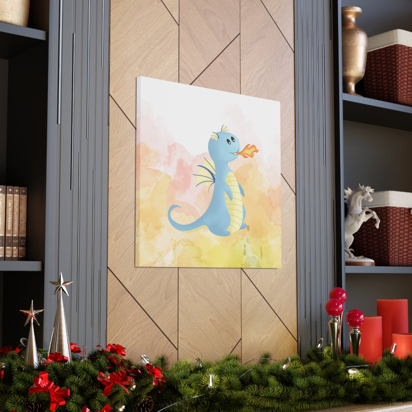 "Fire Dragon" Kids Wall Art - Weave Got Gifts - Unique Gifts You Won’t Find Anywhere Else!