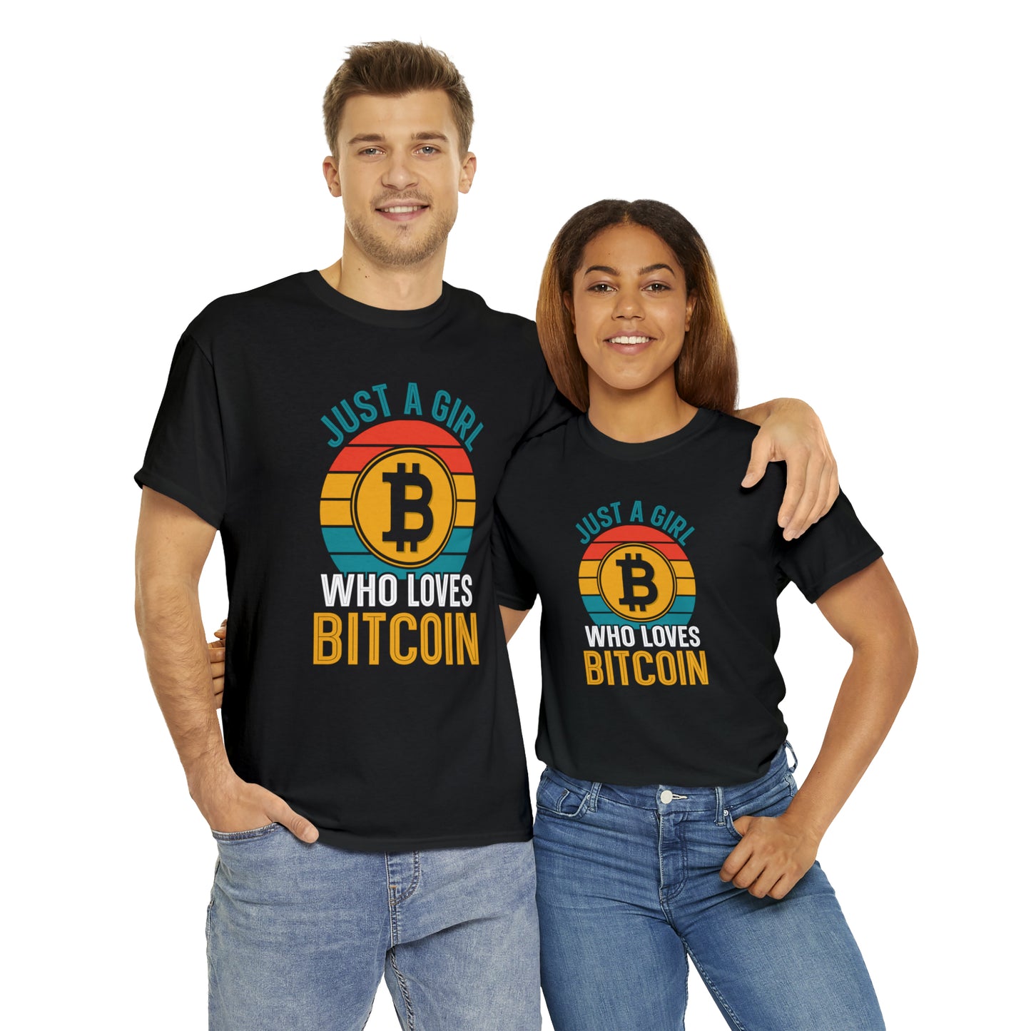 "Just A Girl Who Loves Bitcoin" T-Shirt - Weave Got Gifts - Unique Gifts You Won’t Find Anywhere Else!