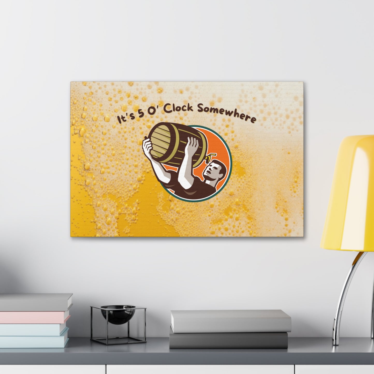 "It's 5 O' Clock Somewhere" Wall Art - Weave Got Gifts - Unique Gifts You Won’t Find Anywhere Else!