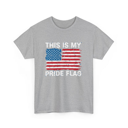 "Distressed American Flag T-Shirt for Proud Americans"