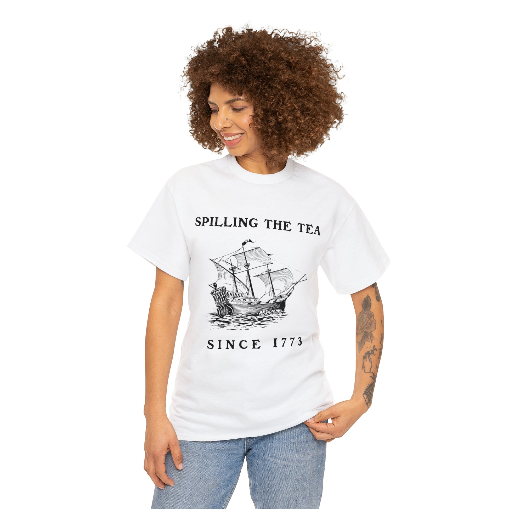 "Spilling The Tea, Since 1773" T-Shirt - Weave Got Gifts - Unique Gifts You Won’t Find Anywhere Else!