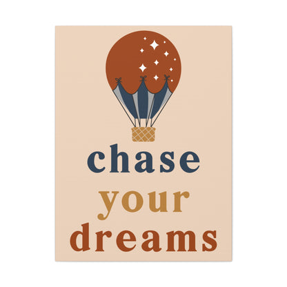 Chase your dreams wall art in soft neutral tones
