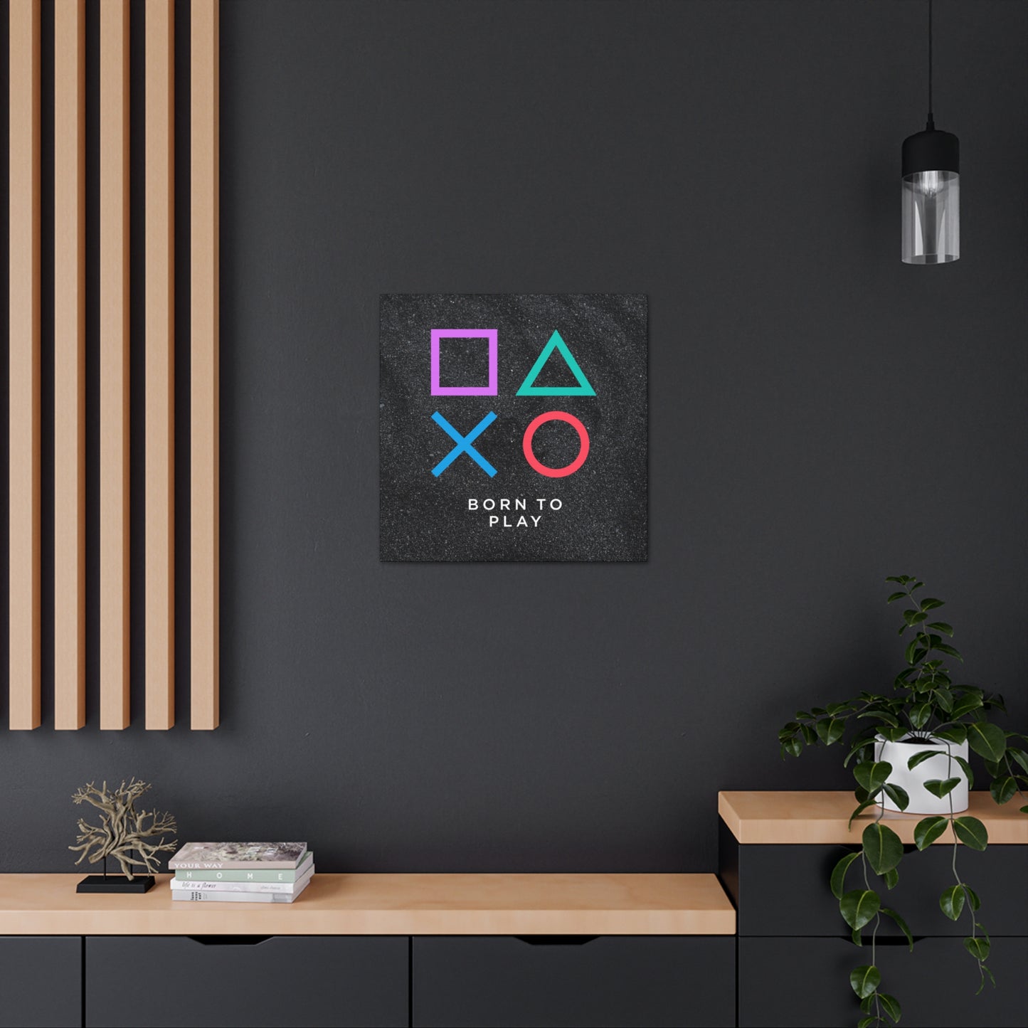 "Indoor Use Only Game Room Decor Canvas"
