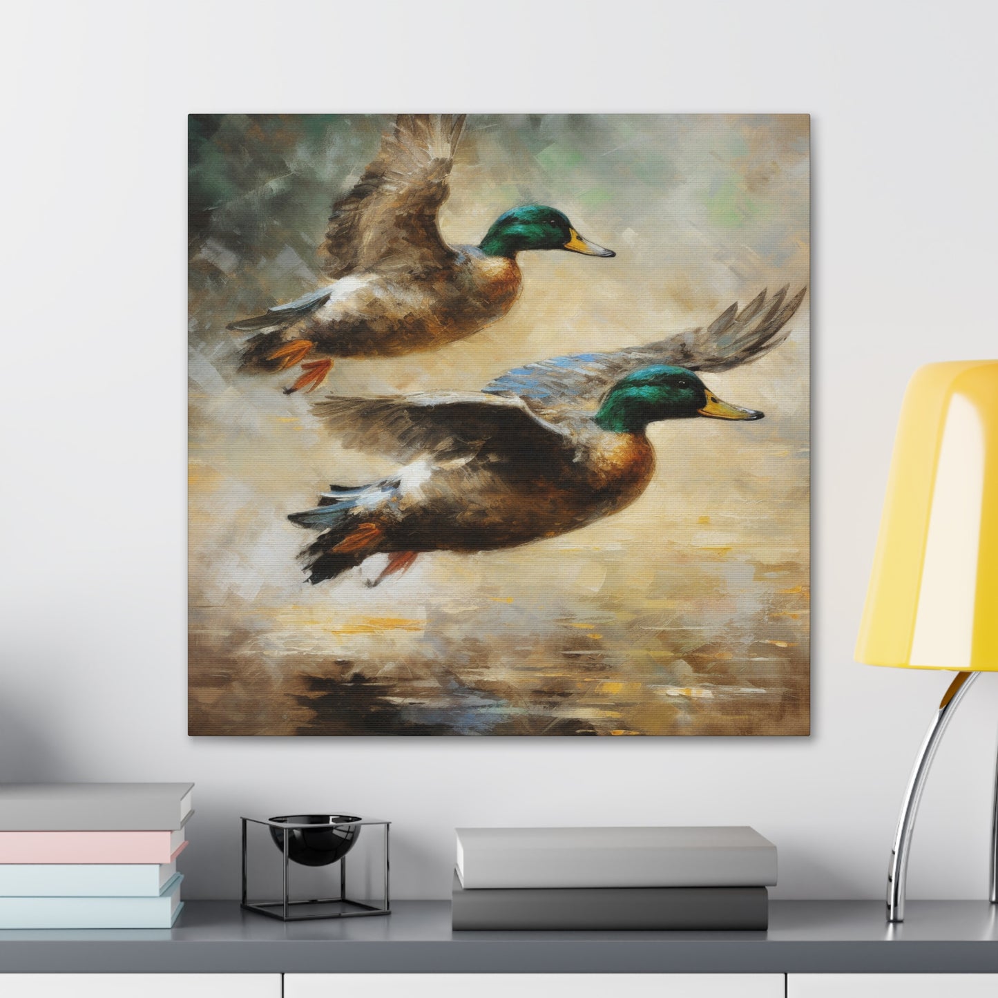 "Pair Of Ducks Flying" Wall Art - Weave Got Gifts - Unique Gifts You Won’t Find Anywhere Else!