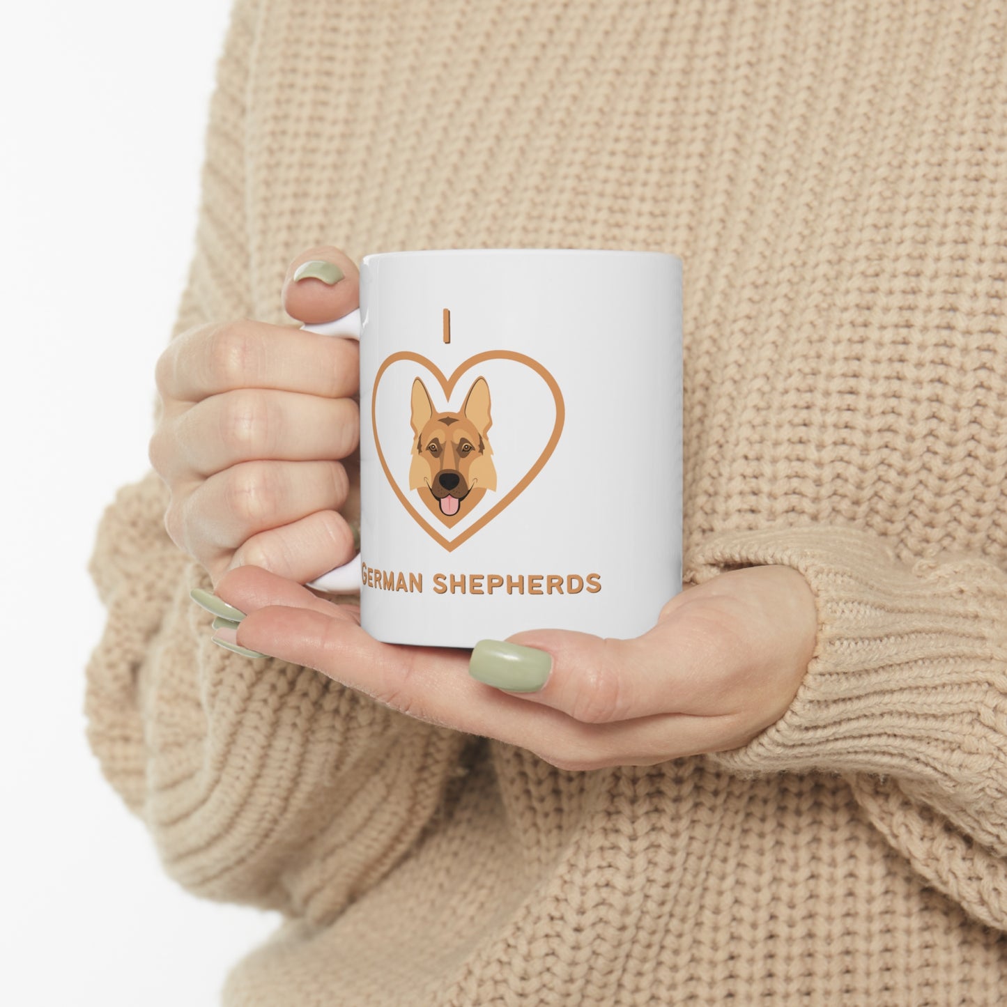 "I Love German Shepherds" Coffee Mug - Weave Got Gifts - Unique Gifts You Won’t Find Anywhere Else!