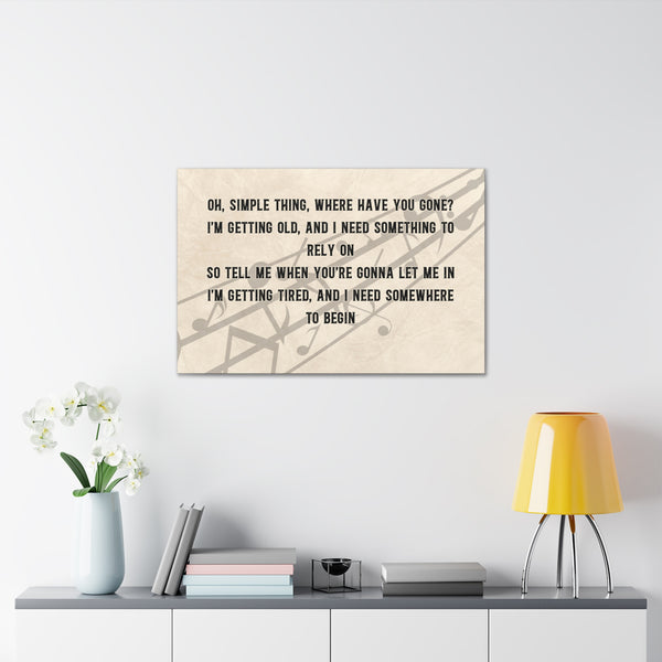 "Custom Song Lyrics" Wall Art - Weave Got Gifts - Unique Gifts You Won’t Find Anywhere Else!