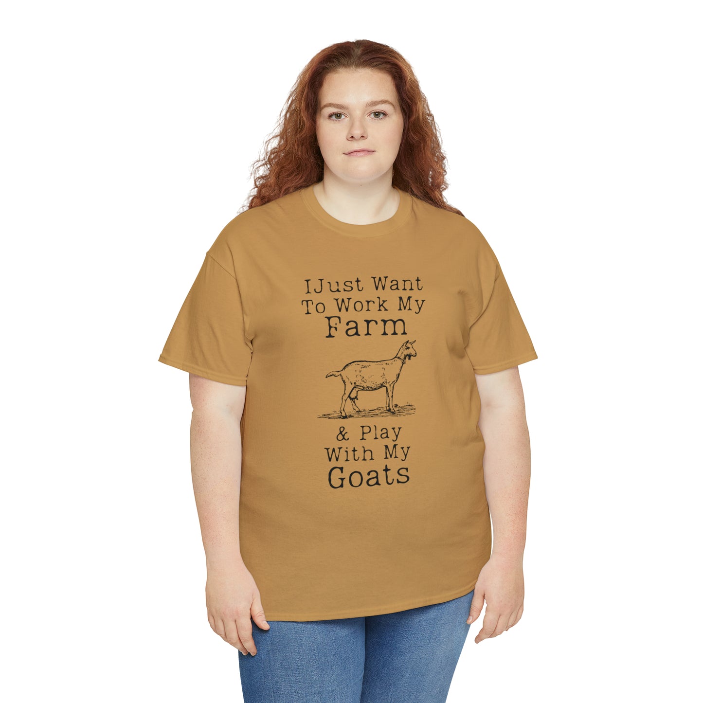 "I Just Want To Work My Farm & Play With My Goats" T-Shirt - Weave Got Gifts - Unique Gifts You Won’t Find Anywhere Else!