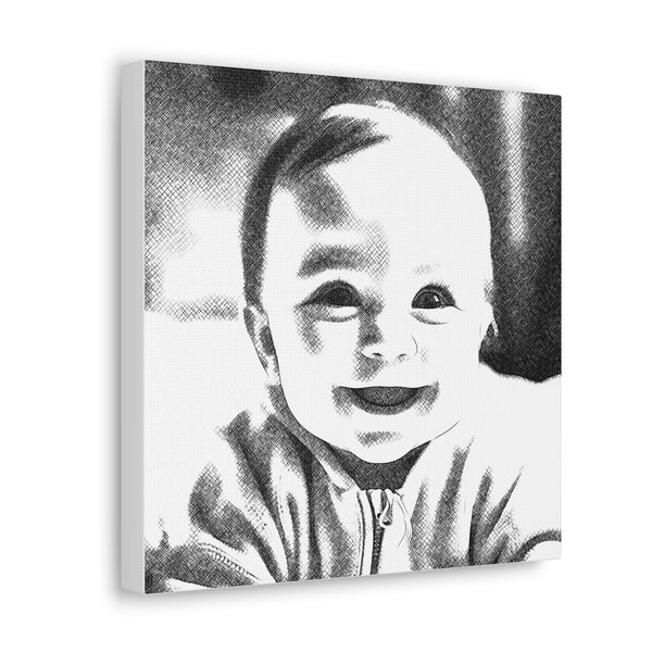 "Baby Photo Drawing" Custom Wall Art - Weave Got Gifts - Unique Gifts You Won’t Find Anywhere Else!