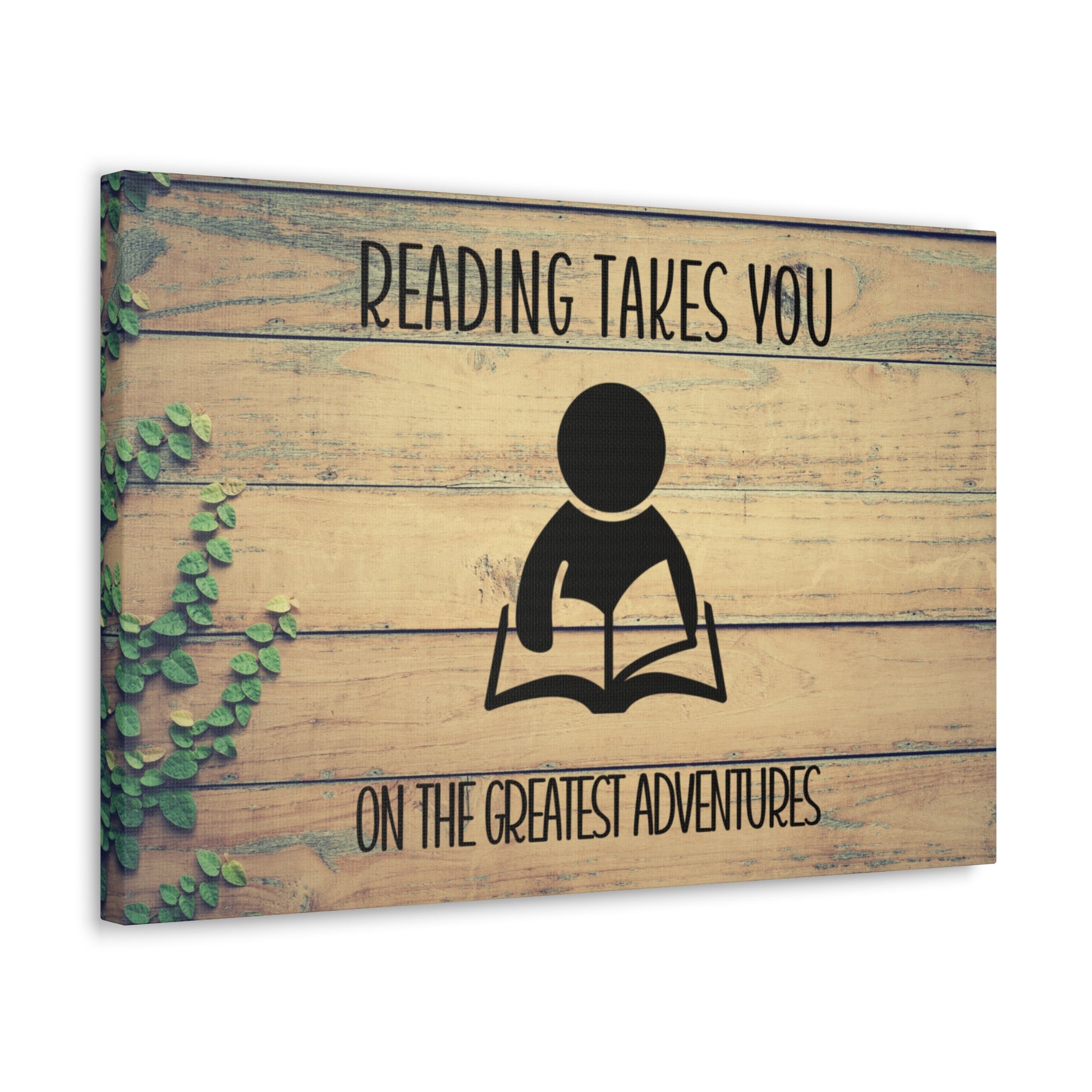 "Readings Takes You On The Greatest Adventures" Wall Art - Weave Got Gifts - Unique Gifts You Won’t Find Anywhere Else!