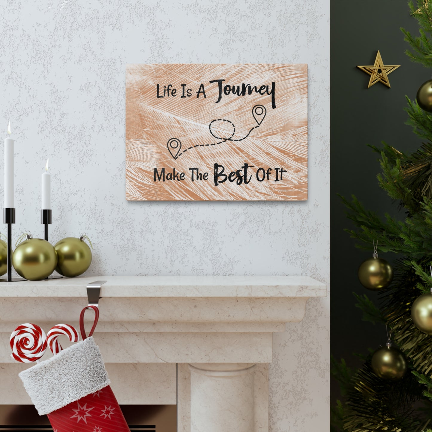 "Life Is A Journey, Make The Best Of It" Wall Art - Weave Got Gifts - Unique Gifts You Won’t Find Anywhere Else!