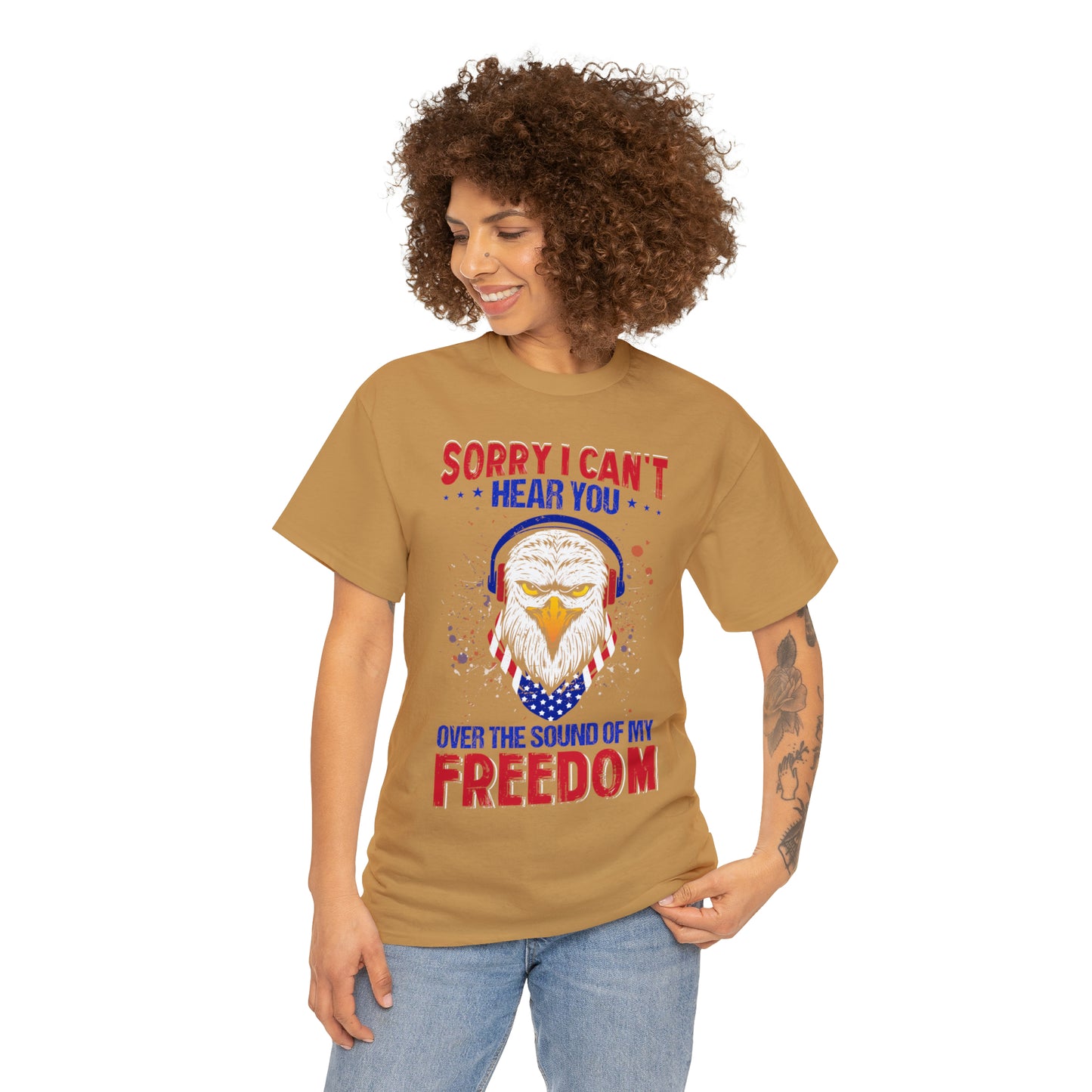 "Can't Hear You Over The Sound Of My Freedom" T-Shirt - Weave Got Gifts - Unique Gifts You Won’t Find Anywhere Else!