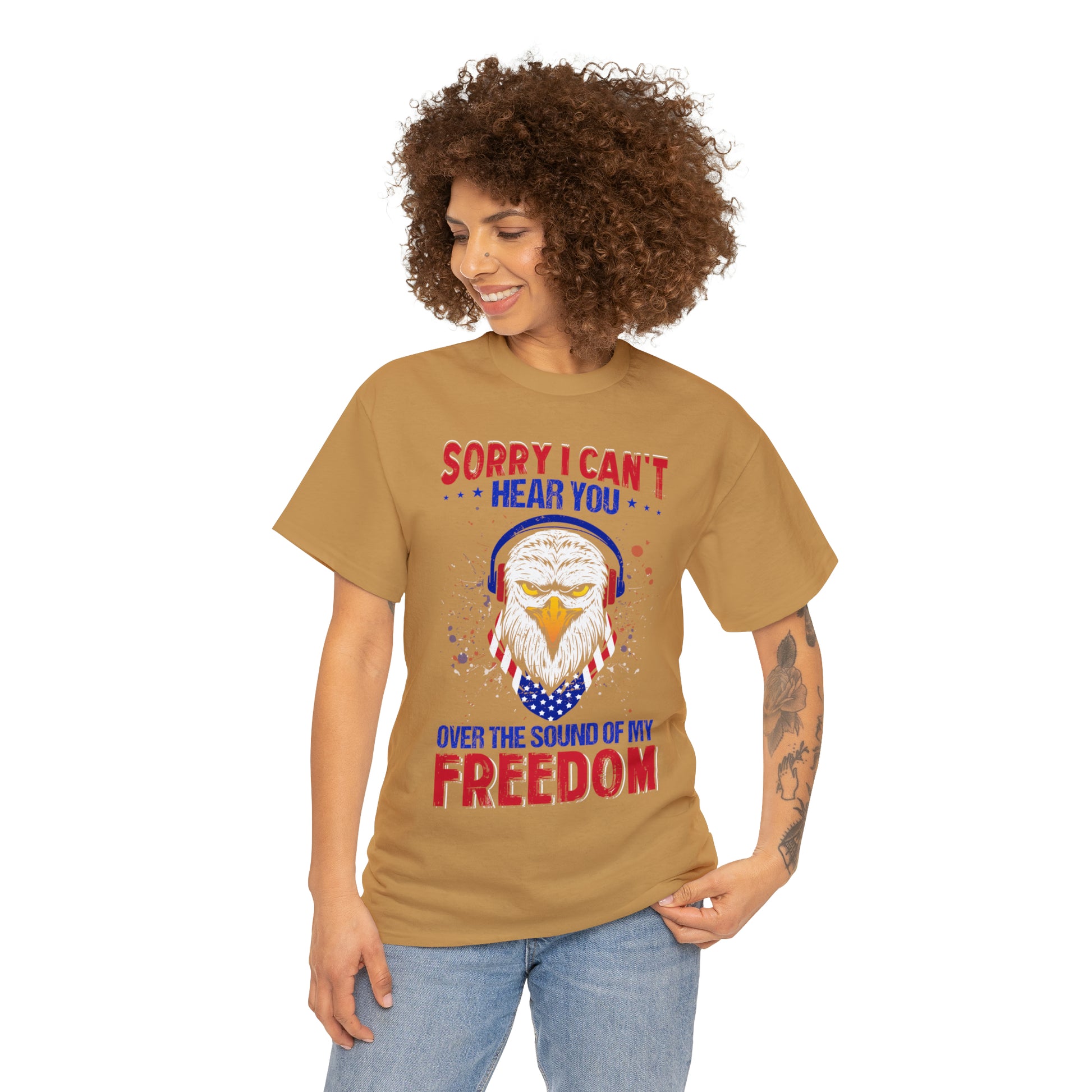 "Can't Hear You Over The Sound Of My Freedom" T-Shirt - Weave Got Gifts - Unique Gifts You Won’t Find Anywhere Else!