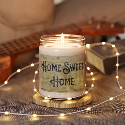 Sweet home candles with farmhouse-inspired design
