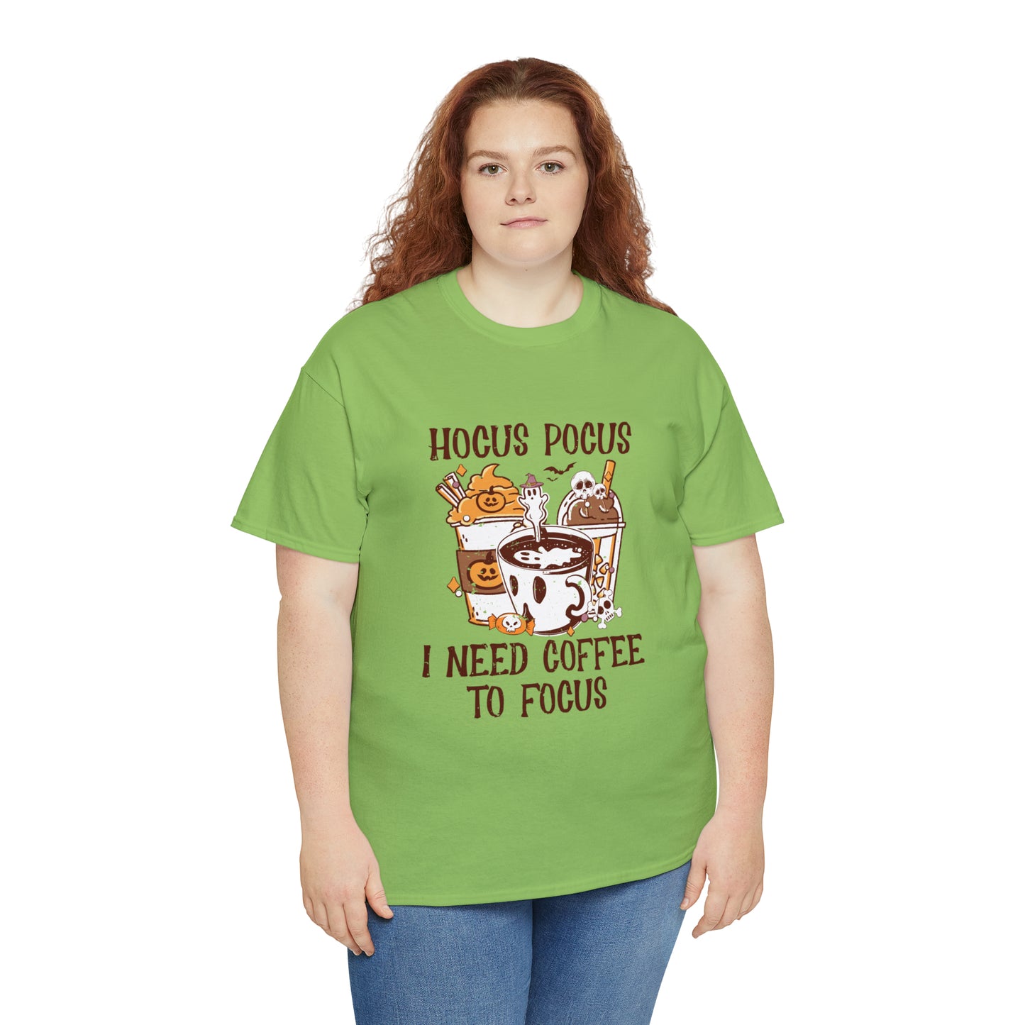 "Hocus Pocus, I Need Coffee To Focus" T-Shirt - Weave Got Gifts - Unique Gifts You Won’t Find Anywhere Else!