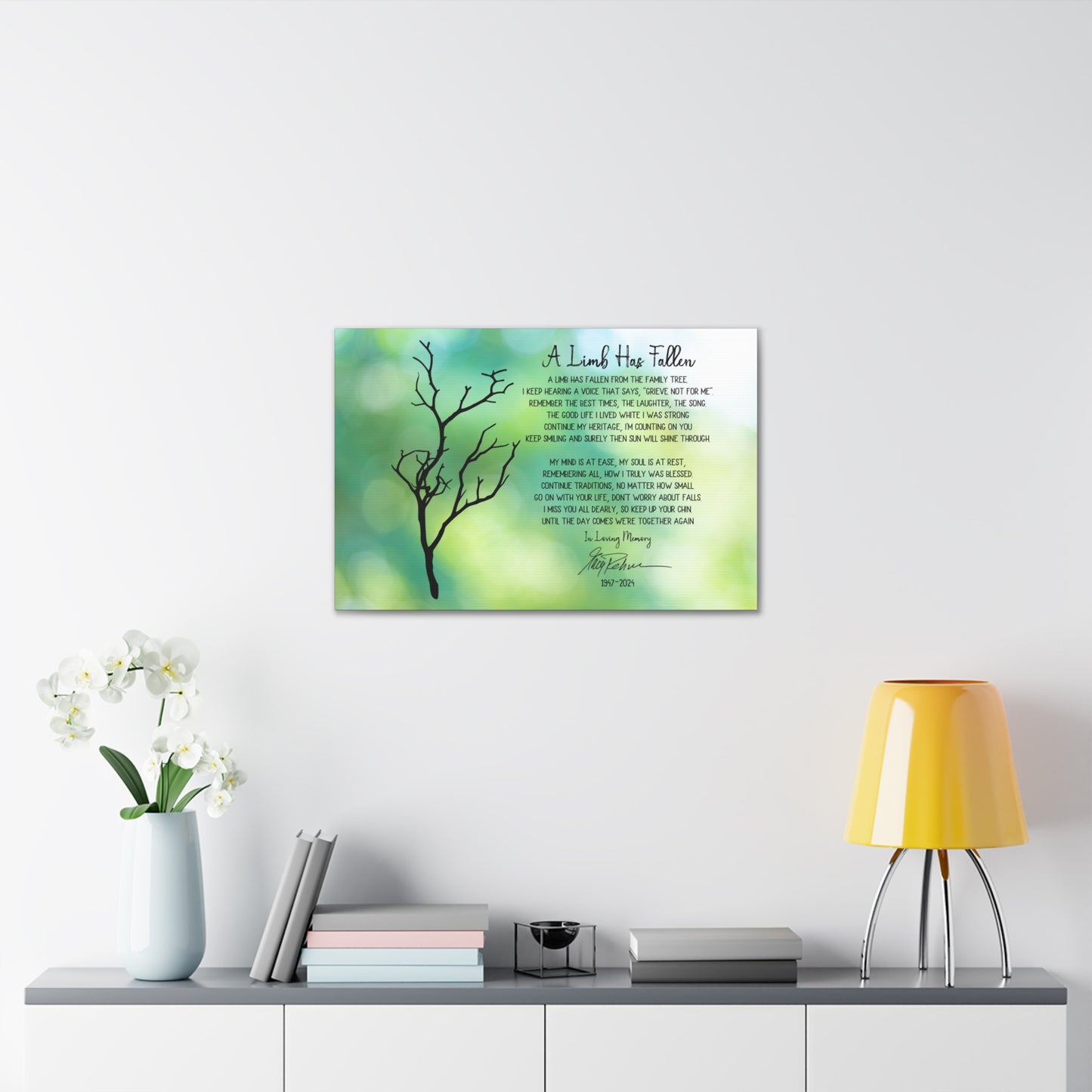 A Limb Has Fallen Custom Canvas Art