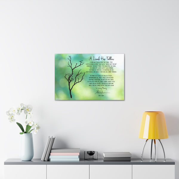 A Limb Has Fallen Custom Canvas Art