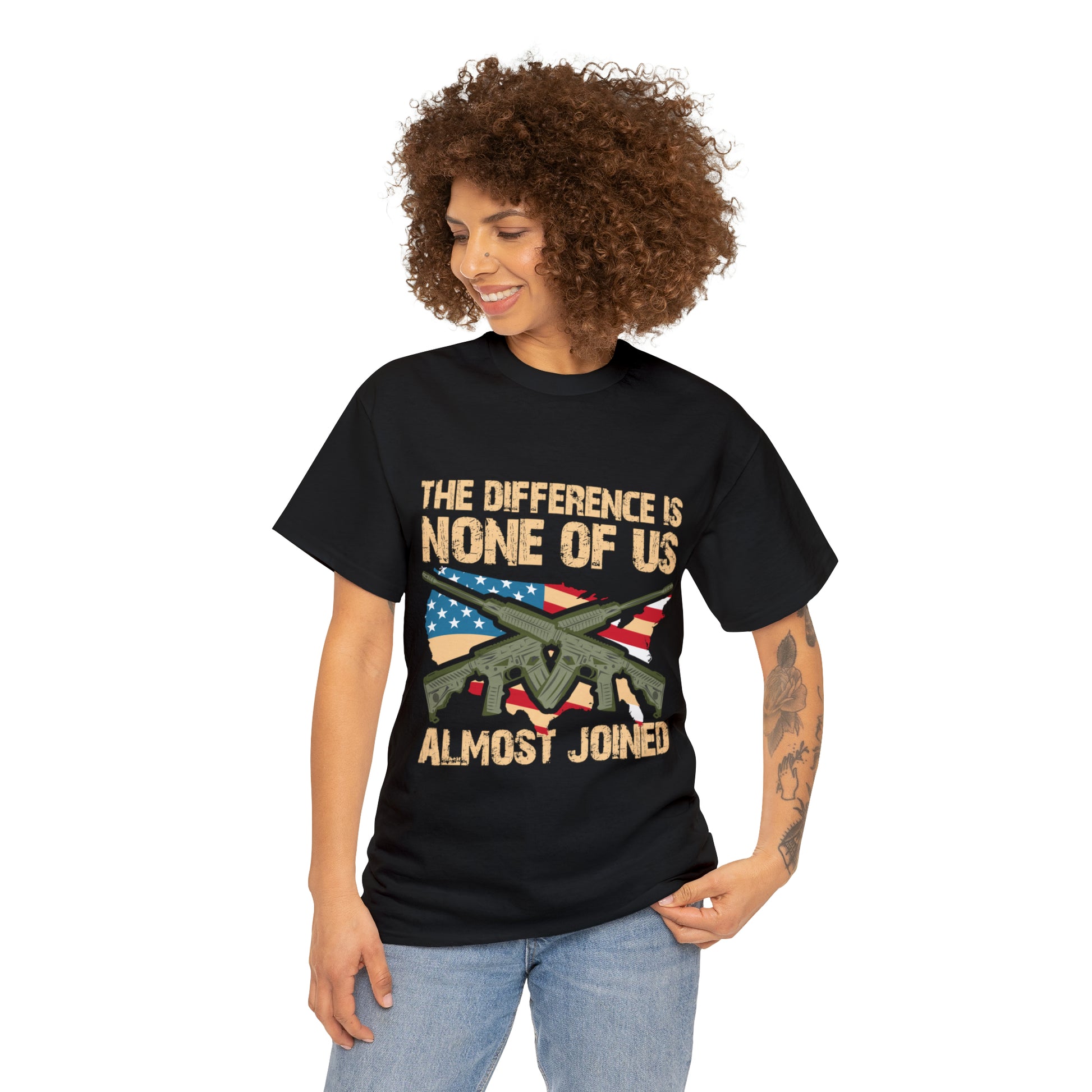 "None Of Us Almost Joined" Veteran T-Shirt - Weave Got Gifts - Unique Gifts You Won’t Find Anywhere Else!