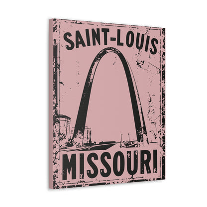 Saint Louis Missouri Arch graphic canvas art
