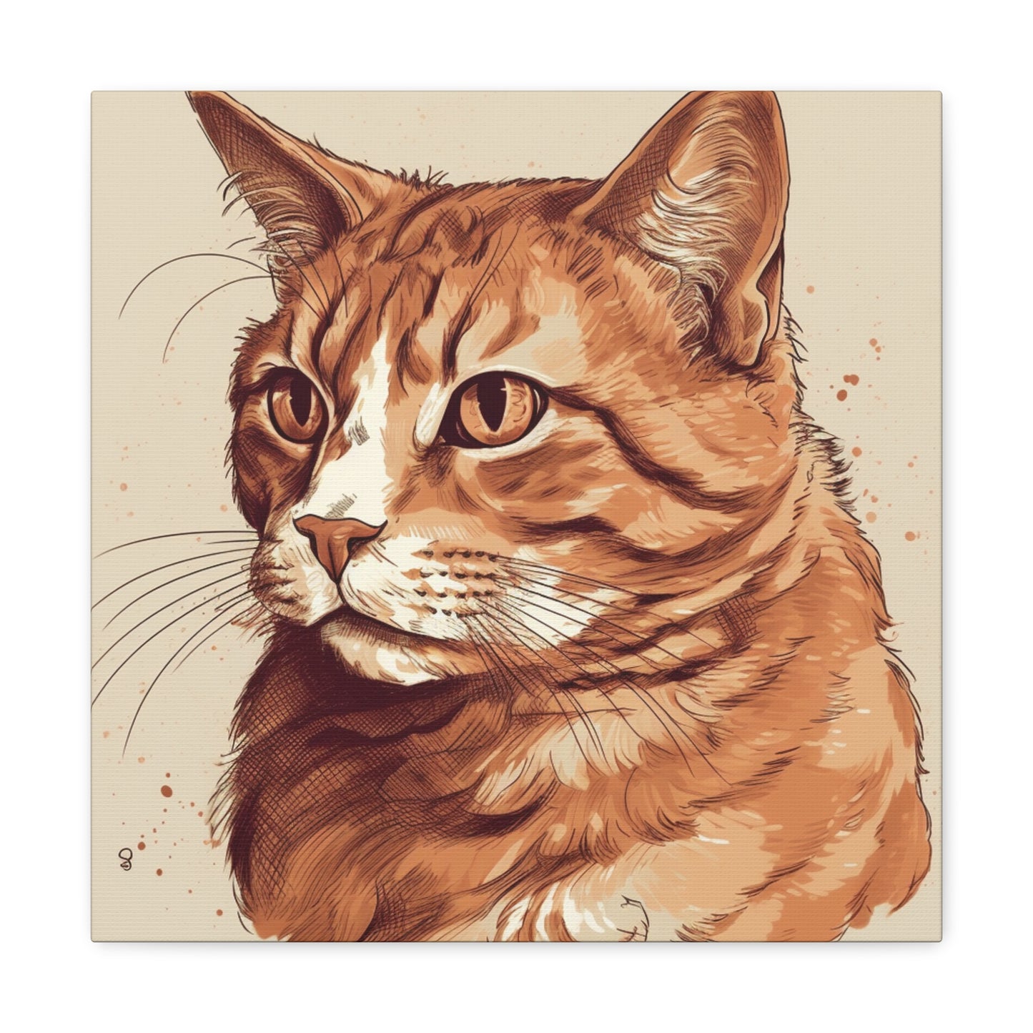 "Watercolor Cat Portrait" Wall Art - Weave Got Gifts - Unique Gifts You Won’t Find Anywhere Else!