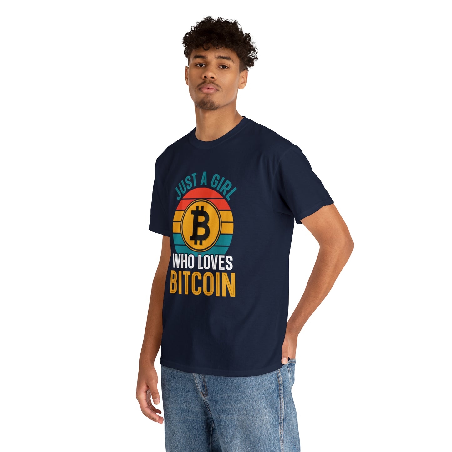 "Just A Girl Who Loves Bitcoin" T-Shirt - Weave Got Gifts - Unique Gifts You Won’t Find Anywhere Else!