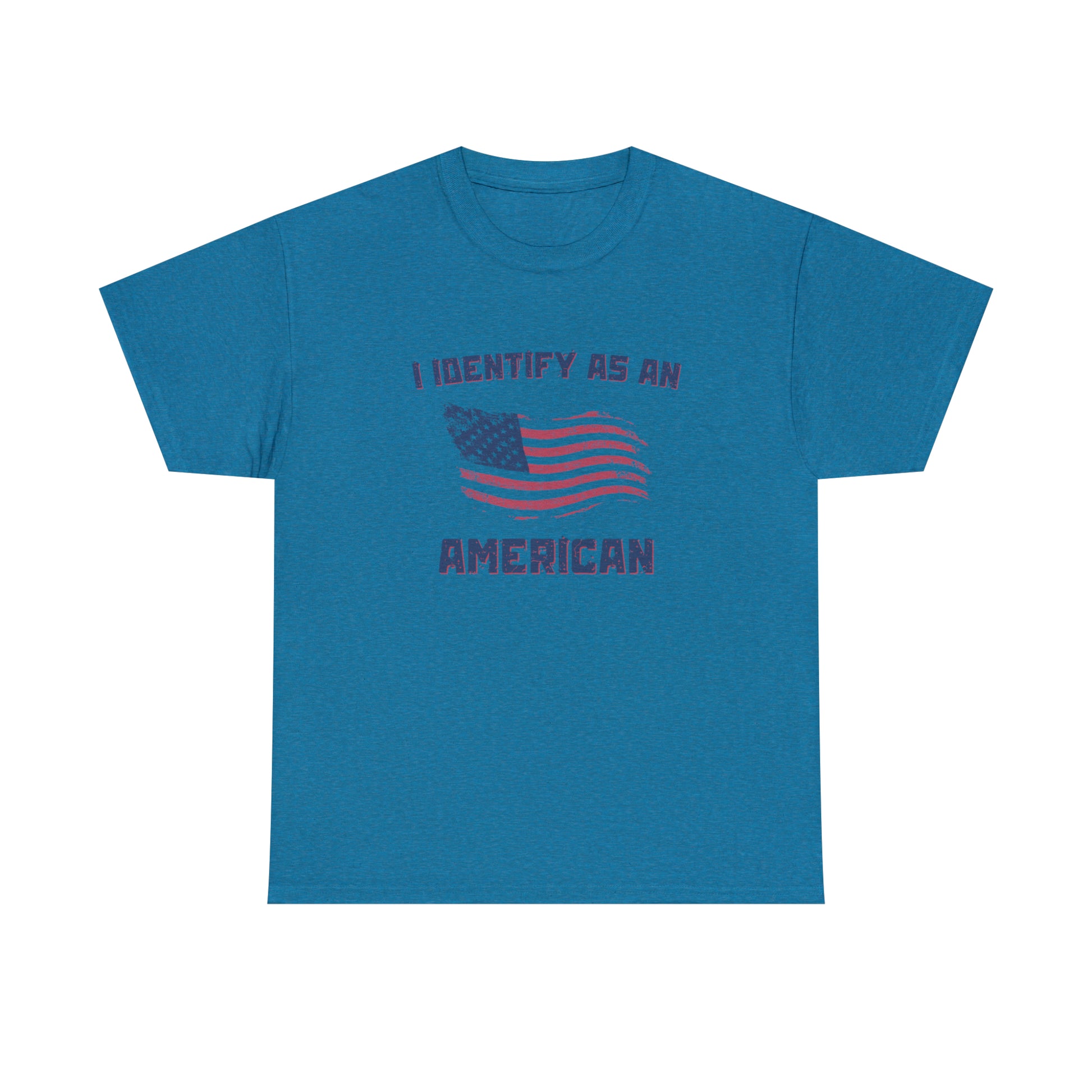 Proud American t-shirt featuring the American flag
